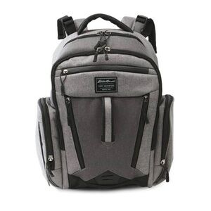 Eddie Bauer First Adventure Baby Backpack 11 Pocket Loops Diaper Bag Insulate